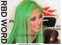 Poze trucate cu Anahi - cu parul verde...hahaha - Anahi